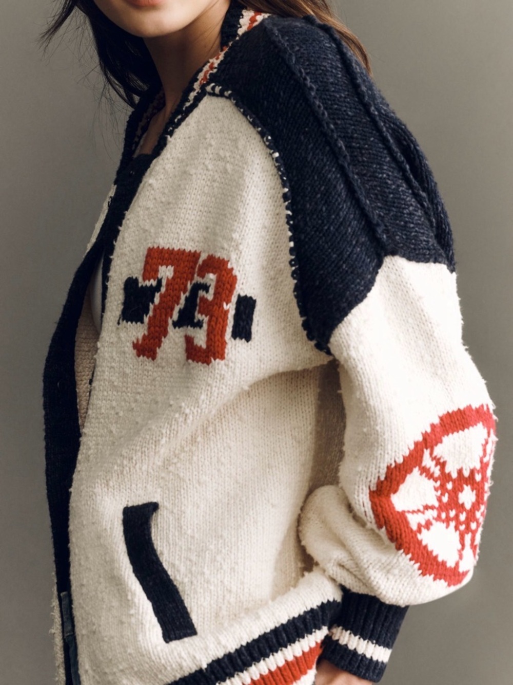 Anthropologie Pilcro Cotton Blend Motorcycle Cardigan Sweater, Various NWT - Picture 4 of 5